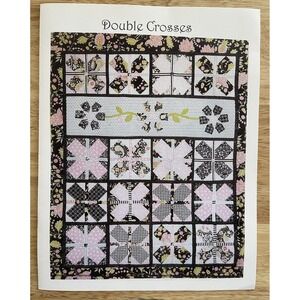 Double Crosses Pieced Quilt Pattern Booklet by Rose Cottage Design Laurie Bird
